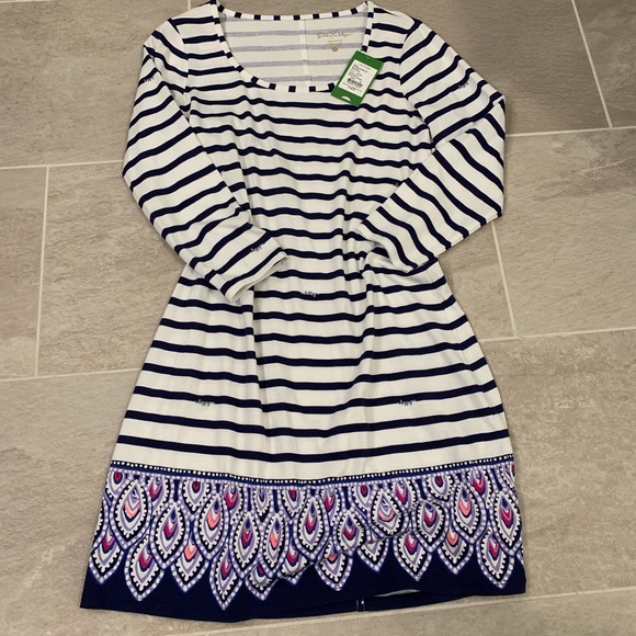 NWT! Lilly Pulitzer beacon dress size M 💙💗 - Picture 3 of 8